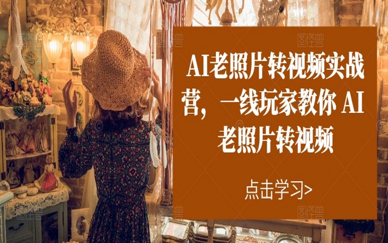 AI 老照片转视频训练营，一线玩家指导-创业小项目_手机赚钱_小白赚钱-轻创比比格