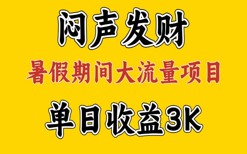 假期大流量项目，单日收益 300+，执行力助翻身-创业小项目_手机赚钱_小白赚钱-轻创比比格