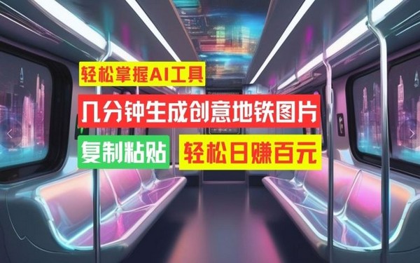 掌握 AI 工具，几分钟生成地铁图，复制粘贴日赚百元【揭秘】-创业小项目_手机赚钱_小白赚钱-轻创比比格